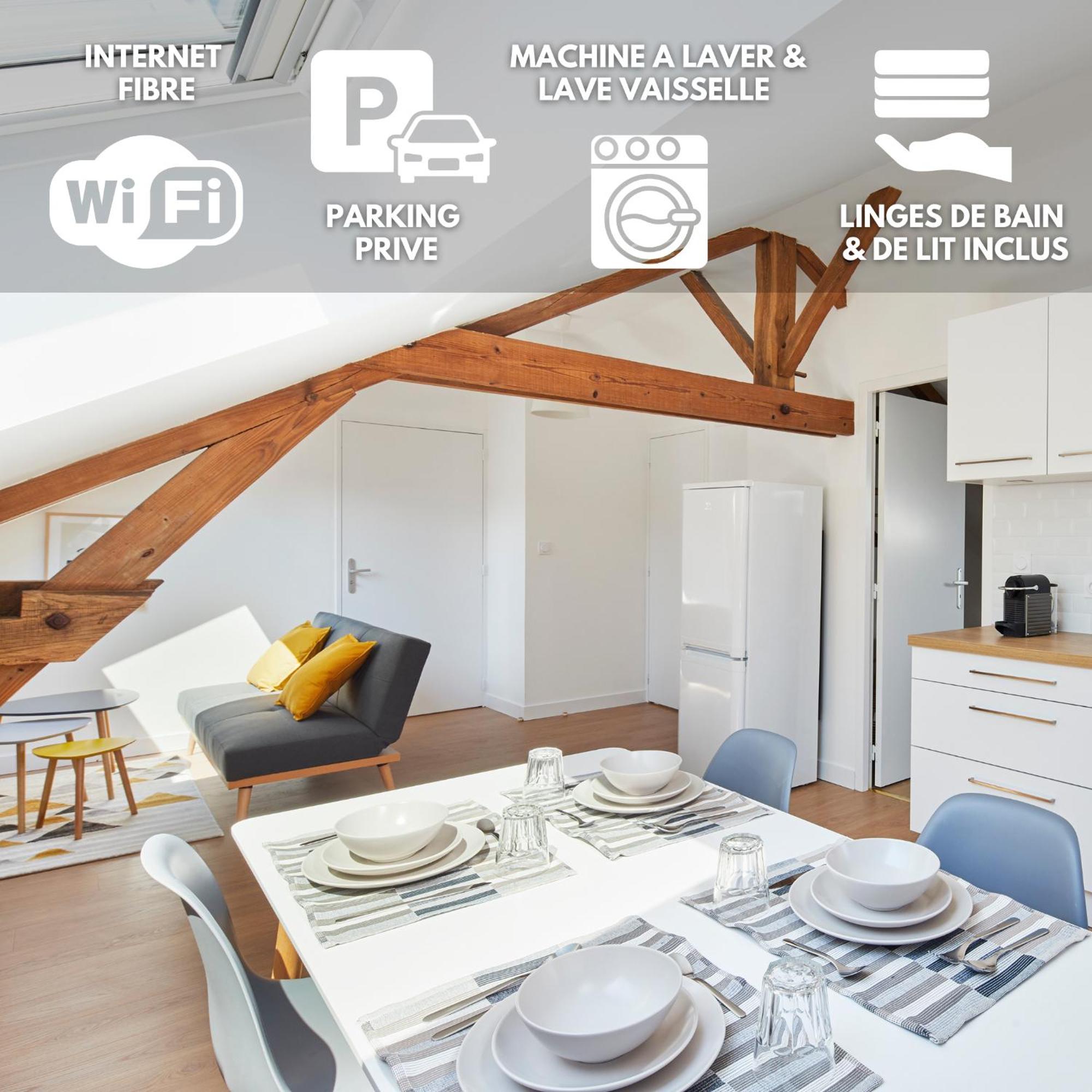 Apartament Minuit A Paris - Wifi Fibre/Linge/Parking Châteaubriant Zewnętrze zdjęcie